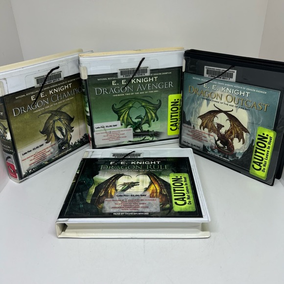 Tantor Other - The Age of Fire audiobooks on CD book 1,2,3,5 by E.E.Knight Dragon adventures